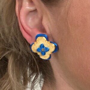 Vintage 3d printed post earrings